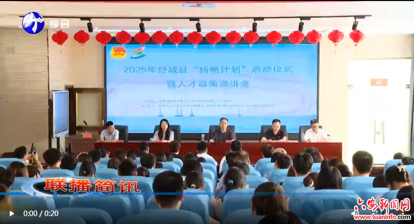 2025年舒城县“扬帆计划”启动仪式暨人才政策宣讲会举行
