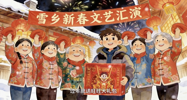 从贺岁片到旺运墙——旺旺大礼包以“送旺祝福”破局春节营销，温暖中国年