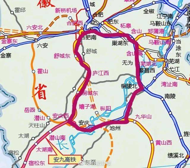 安徽高铁版图形成闭合环 长三角"西大门"将重振雄风