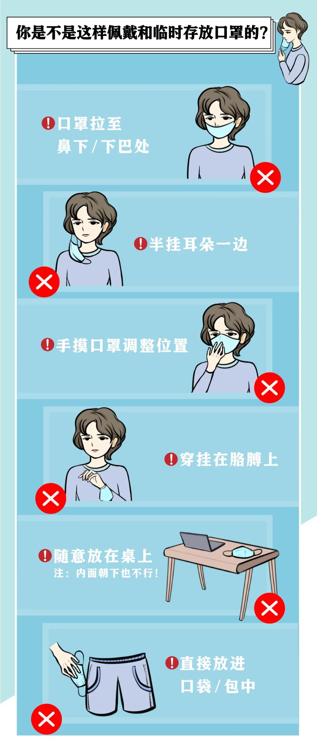 提醒！请不要这样错误对待你的口罩！