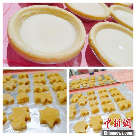 严冰灵拍摄的西点照片。 受访者供图