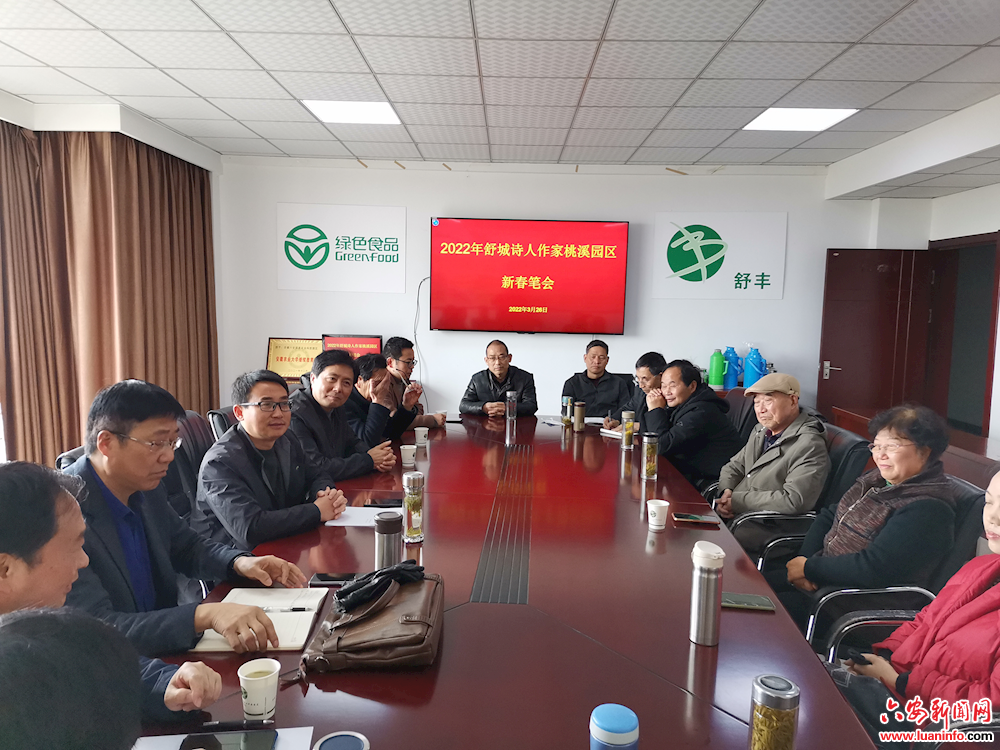 2022年舒城诗人作家桃溪园区新春笔会召开