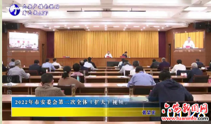 2022年市安委会第二次全体（扩大）视频会议召开