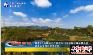 我市3个地理标志产品在2022年中国区域品牌价值评价百强榜中提升进位