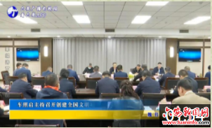 车照启主持召开创建全国文明城市工作专题调度会