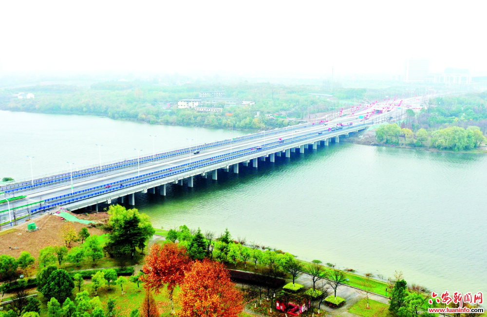 六安淠河即将新建大桥图片