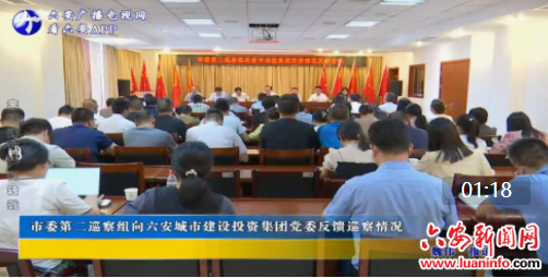 市委第二巡察组向六安城市建设投资集团党委反馈巡察情况