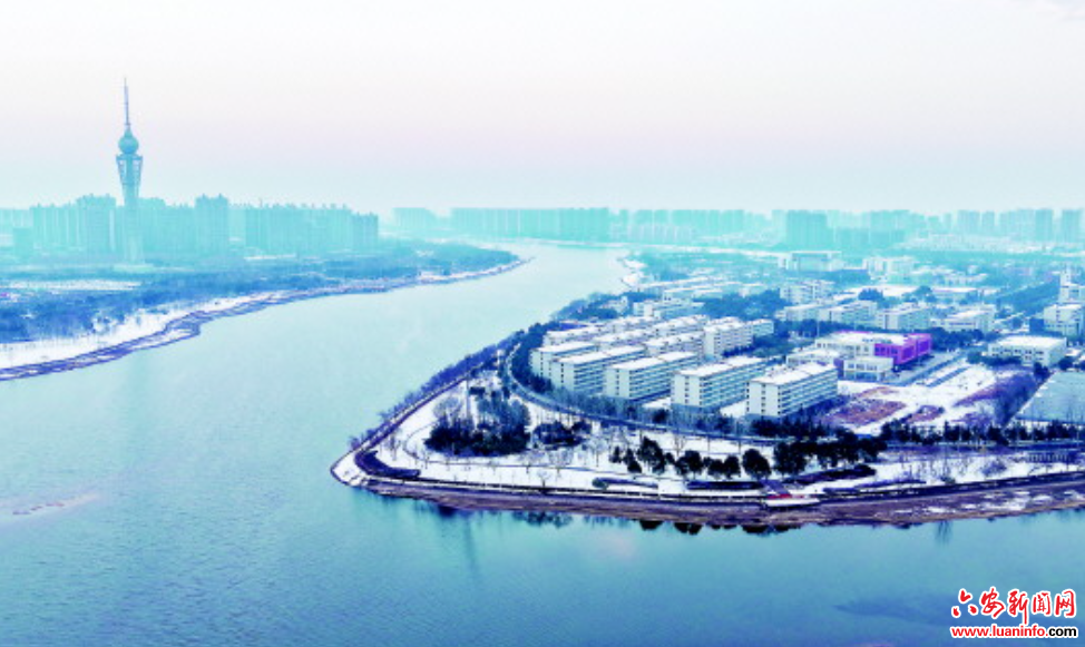 雪霁淠河宛若丹青